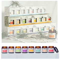 Gift Box of 8 Candles 80 gr. LES DELICATES
