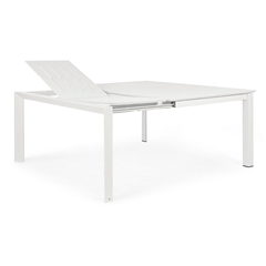Extendable Dining Table White 160X110/160
