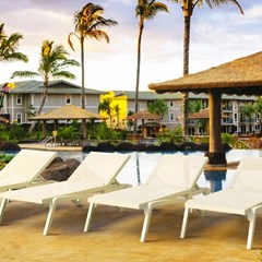 White 5-Position Reclining Sun Lounger