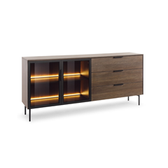 Chest of Drawers 181 2D3s + LED – Dunin Oak
