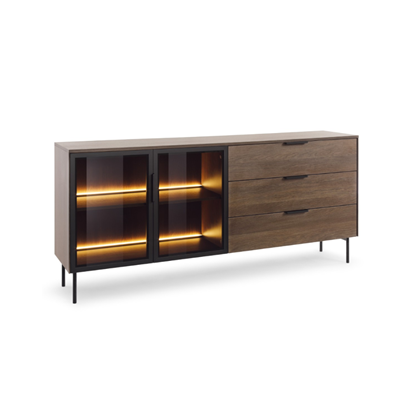 Chest of Drawers 181 2D3s + LED – Dunin Oak