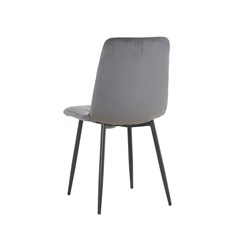 Dining Chair Velvet Dark Grey