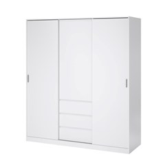 Naia Wardrobe with 2 sliding doors  1 door &  3 drawers