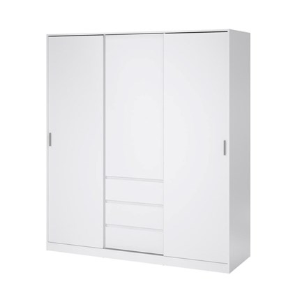 Naia Wardrobe with 2 sliding doors  1 door &  3 drawers