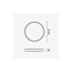 LED Ceiling Light – White & Indigo