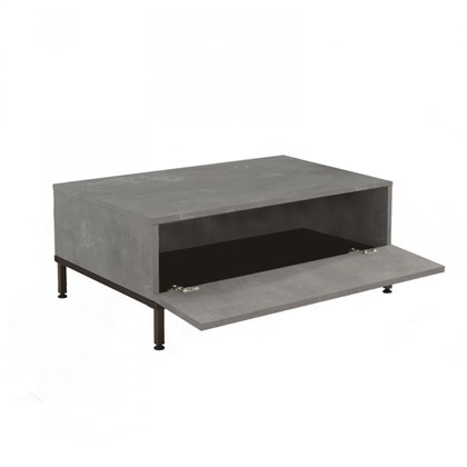 Coffee Table - Retro Silver & Black