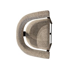 Counterchair Fabric Old Iron Tube Leg