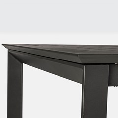 Extendable Table Dark Grey 160-240x100cm