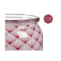 Candle with Glass Vase – Apple & Cinnamon