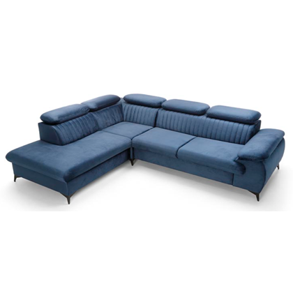 Corn Sofa Bed II with Chaise Left – Blue