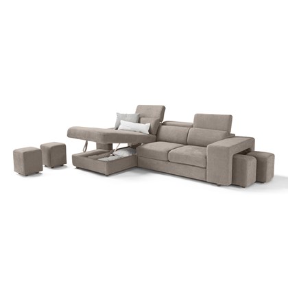 Sofa Bed 2-Seater With Chaise Longue Left - P23