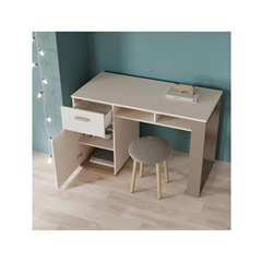 Desk 120x60x77 cm – Beige & Grey