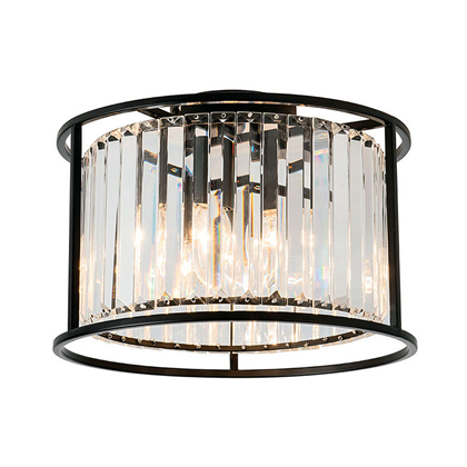 Pendant Light Round Black Glass