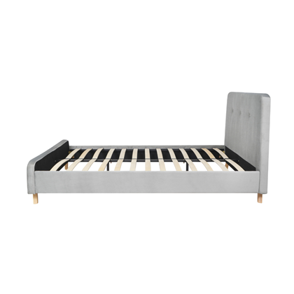 Upholstery Bed Gas lift Light Grey 160X200 cm