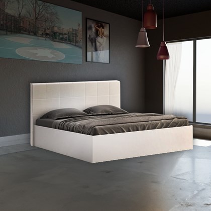 White Bed 160x200 Lift Frame