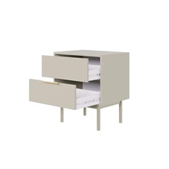 Viva Bedside Table Cashmere - 54 x 39 x 61cm