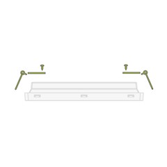 Recessed Kit For Vella Emergency Light