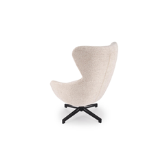 Fredy Leisure Chair with Stool – Light Beige