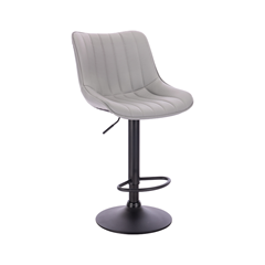 Barstool Grey Black Matt Metal