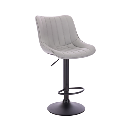 Barstool Grey Black Matt Metal