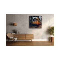 City Train Wall Art Print 500X18x500mm