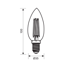 E14 Bulb 7W 3000K