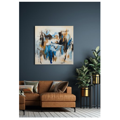Secrets Of Blue Acryl Painting 115X115