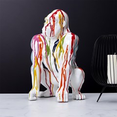 Decorative Gorilla Multicolor 46cm - Ceramic A1-M1