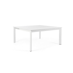 Extendable Dining Table White 160x110/160 cm