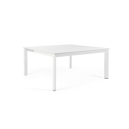Extendable Dining Table White 160x110/160 cm