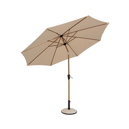 Natural - Beige Outdoor Parasol 3M W-Tilt