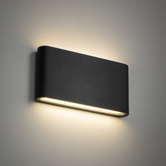 LED Wall Light M – Graphite & White