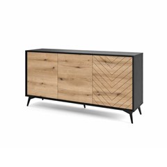 Sideboard 3 Doors – Oak & Black