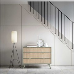 Sideboard 3 Drawers - Herringbone Scandi & Eucalyptus