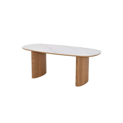 Dining Table 200x90x76 – MDF & Walnut Veneer