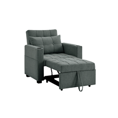 Pullout Sofabed 1 Seater - Grey