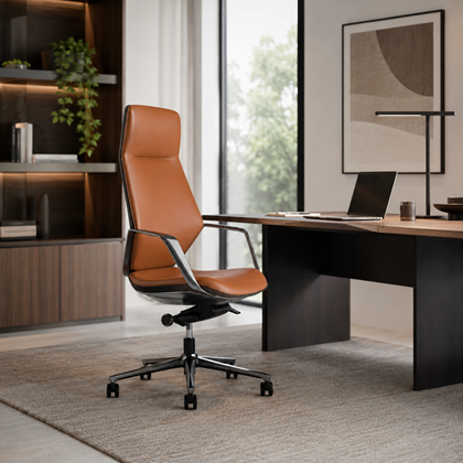 Office Arm Chair – Brown