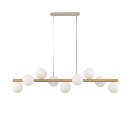 Pendant Lamp Estera Wood - Beige & Pine