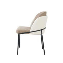 Dining Chair Brown and White