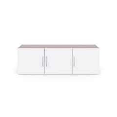 Top Cabinet Unit – 3 Doors Shannon Oakpearl & White