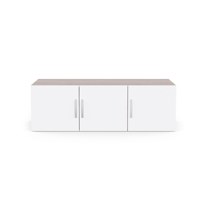 Top Cabinet Unit – 3 Doors Shannon Oakpearl & White