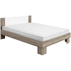 Bed 160x200 - Light Oak & White