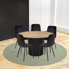 Apartment Package Set - Black & Oak