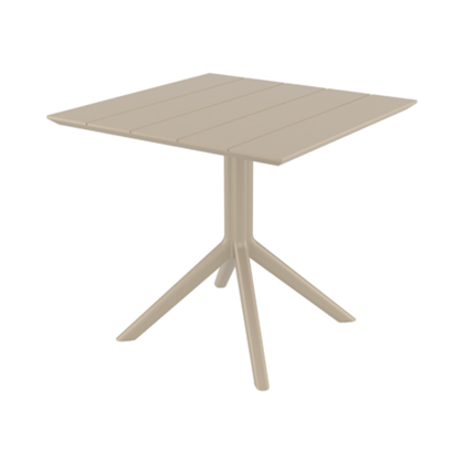 Table Square  Taupe 80x80cm
