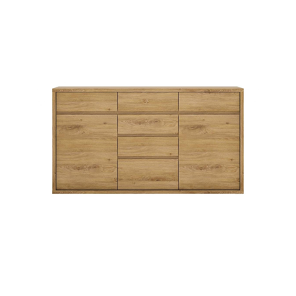 Chest Drawers 2D-6S – Oak & Grey