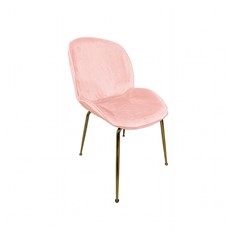 Velvet Cover All Seat Golden Metal Legs