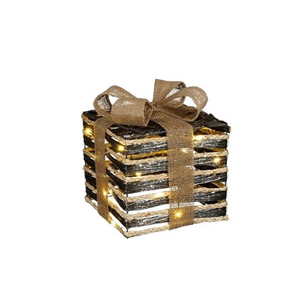 Present Ornaments LED Brown l20xw20xh24cm