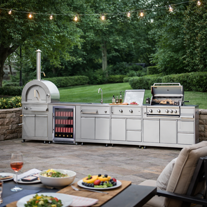 Modular Outdoor Kitchen, Pizza Oven & BBQ