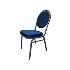 Banquet Chair - Blue & Silver