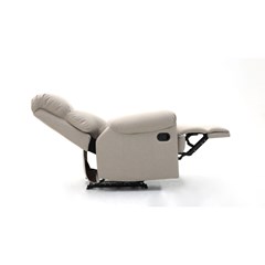 Manual Recliner Chair - Light Beige 92x90x105